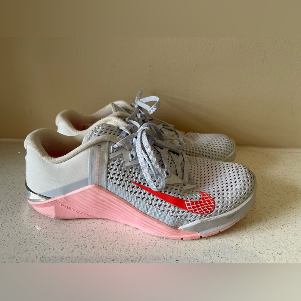 NIKE METCON Women's Training Shoes - White and Pink, Grey